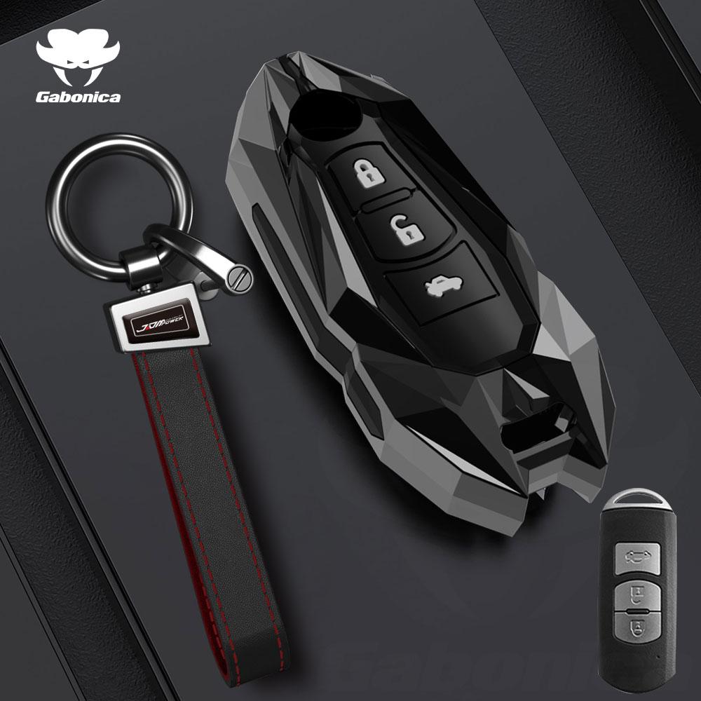 New 2 3 Buttons Zinc Alloy Car Key Fob Case Cover For Mazda 2 3 6 Atenza Axela Demio Cx30 Cx-4 Cx-5 Cx5 Cx-3 Cx7 Cx8 Cx-8 Cx-9