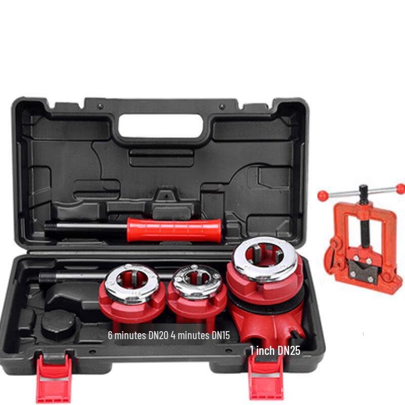 SHEYUE Ручная ручная резьбонарезная машина для труб Комплект вилка CN (адаптер в комплекте)