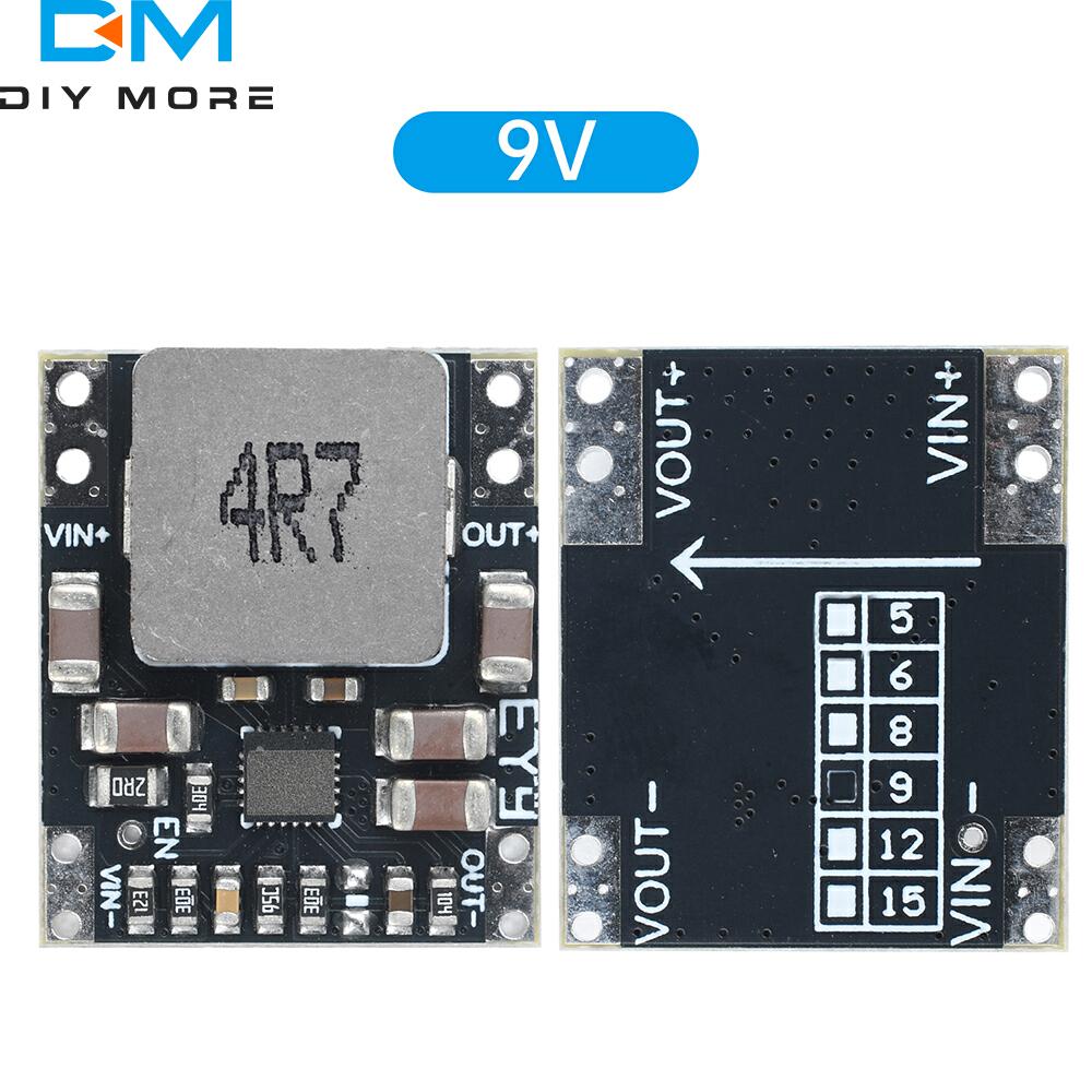 DC 3-23V to DC 5V 9V 12V Automatic Step Up/Down Power Supply Module DC-DC Voltage Buck Boost Converter