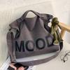 Letter Print Canvas Bag New Men's Canvas Shoulder Crossbody Bag Big Size Tote Bag Large Capacity Handbags for Women