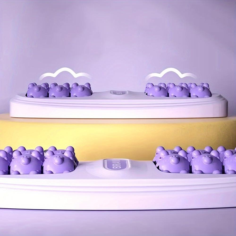 Ergonomic Foot Massager with Dual Control 4Roller Deep Kneading, Quiet Operation, Adjustable Intensity Portable Design for Home Office Use Durable