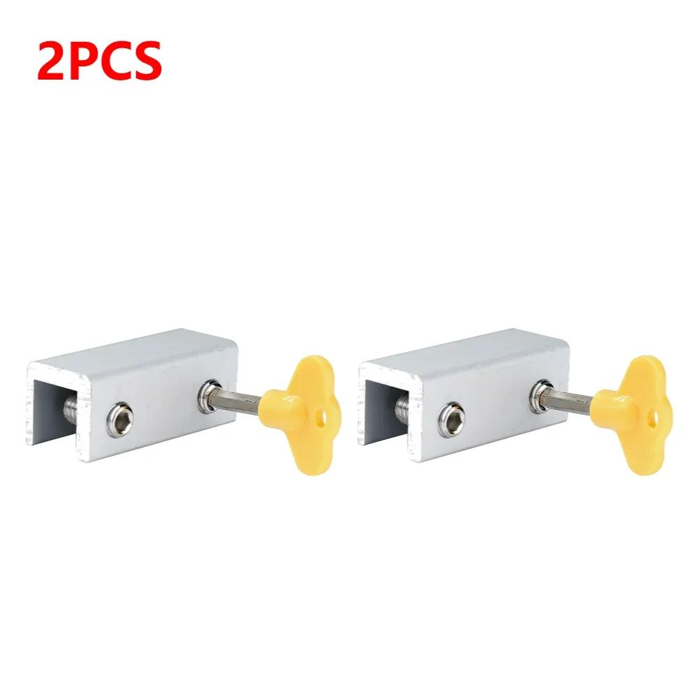 10-1Pcs Aluminum Alloy Window Lock Stopper Sliding Window Anti-theft lock Window Sliding Door Baby Kids Child Safety Doors Lock