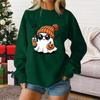 Ladies fashion casual Halloween printed pullover sweater
