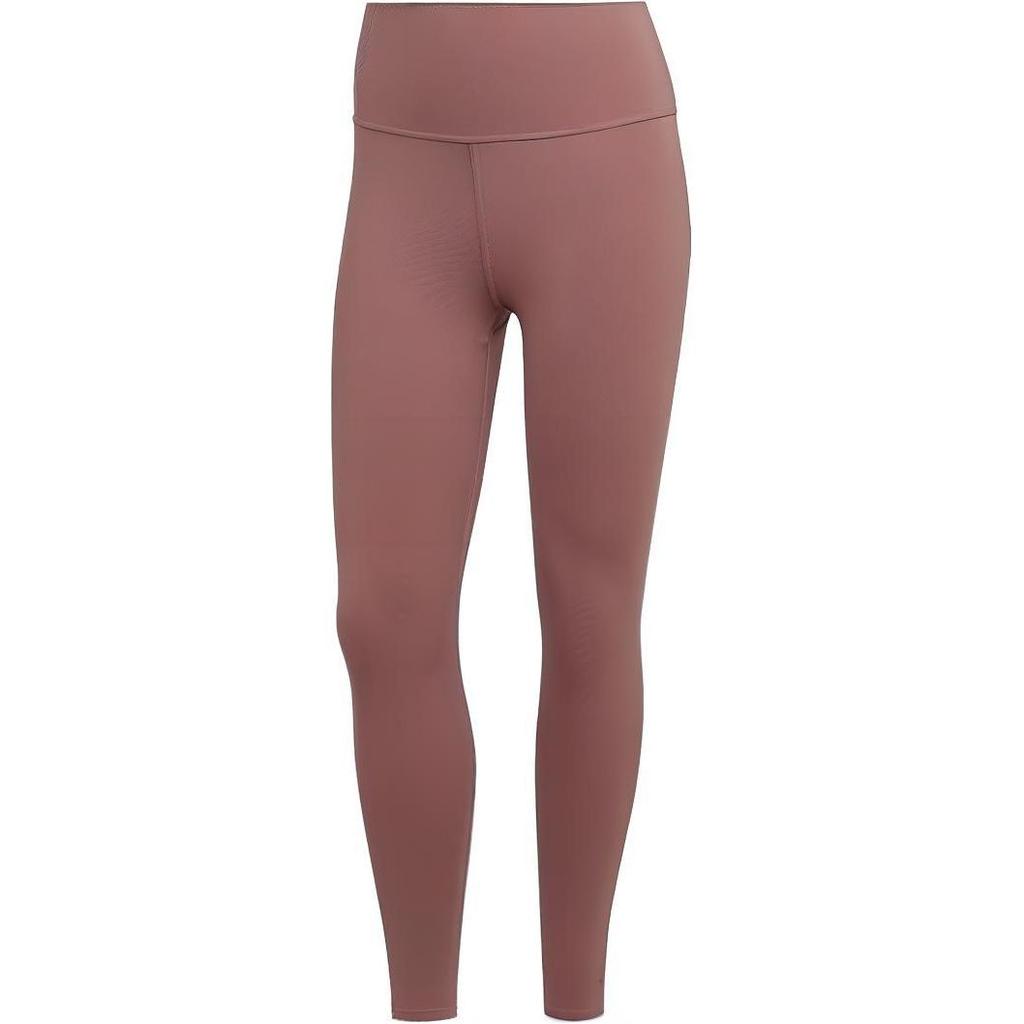 Adidas Solid Color Slim Fit Brand Logo Printed Workout Pants Women Bottoms Oxidized-Red HM1196