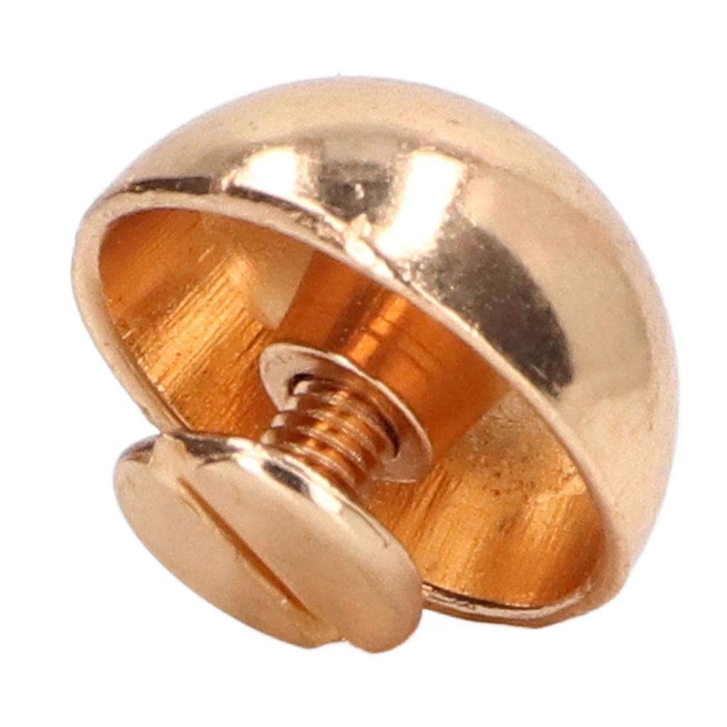 100 Set Round Head Stud 15mm Plated Alloy High Hardness Gold Silver Color Leather Rivets for Leather Clothes Bag