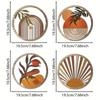 Wall Decor Set With Wooden Craft Pieces For Rustic Home Interior