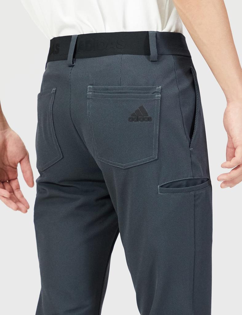 Golf Pants EX STRETCH ACTIVE Houndstooth Check Pants Six [Adidas Golf] Multi-Pocket Men's Black/Gray J/79