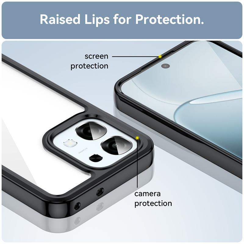 Transparent Colorful TPU Phone Case for OPPO A6 Pro A6x A6s 5G Protective Cover Frame Fundas Coque Capa
