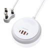 Caricatore Rapido USB PD 35W 4IN1 QC 3.0 Ricarica Rapida Luce LED Touch Tipo-C Spina EU UK US Adattatore di Alimentazione da Tavolo Per Iphone Samsung