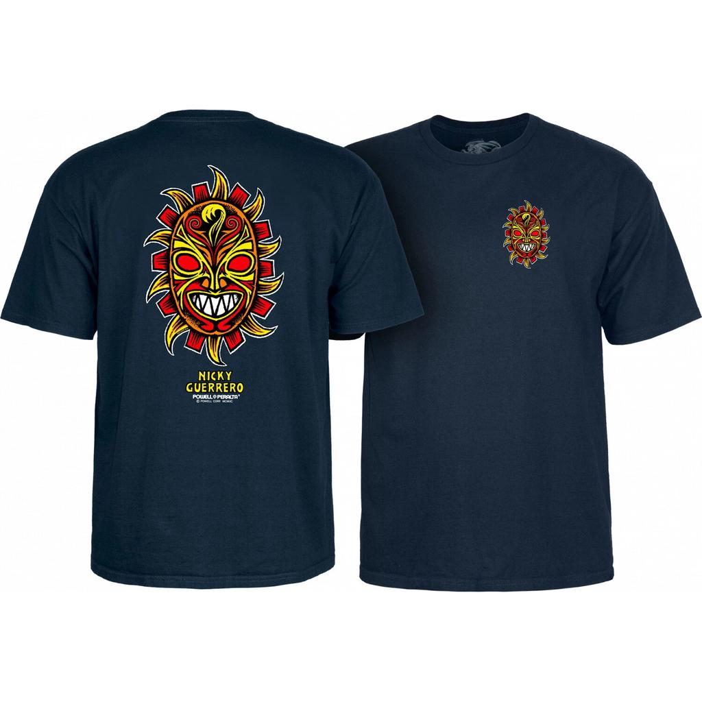 Powell Peralta T-shirt da Skateboard Nicky Guerrero Maschera Blu Navy