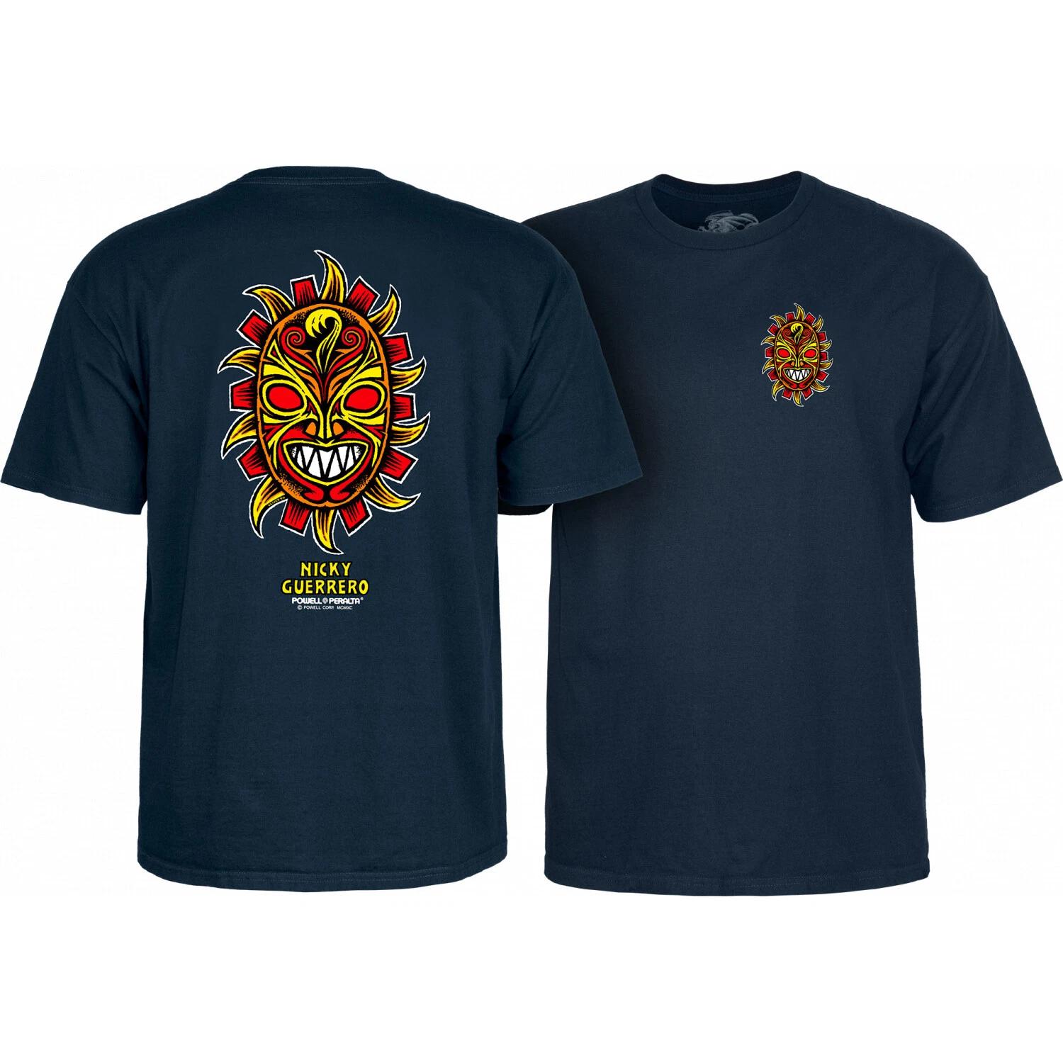 Powell Peralta Skateboard Shirt Nicky Guerrero Mask Navy L
