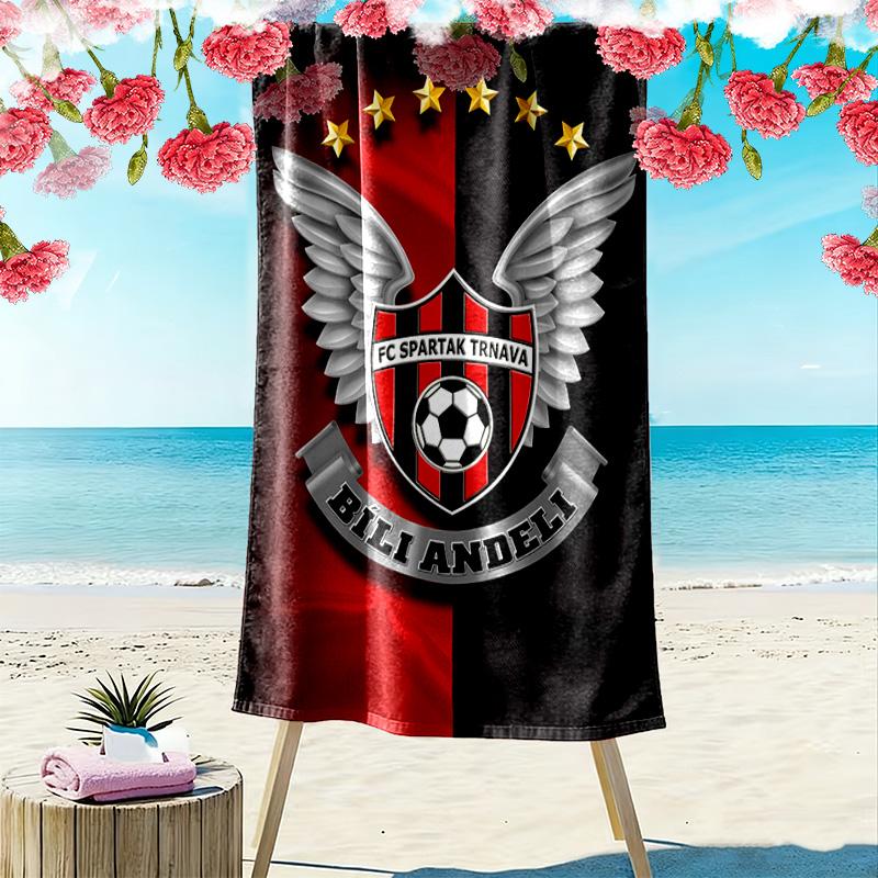 FC Spartak Trnava Print Beach Towel, Large Soft Quick Dry Towel for Beach Camping Swimming