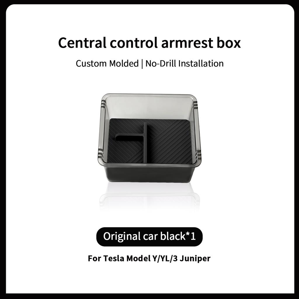 For Tesla Model 3 Highland / Y Juniper / YL Center Console Armrest Storage Box Hidden Storage Box Car Interior Tuning Accessory