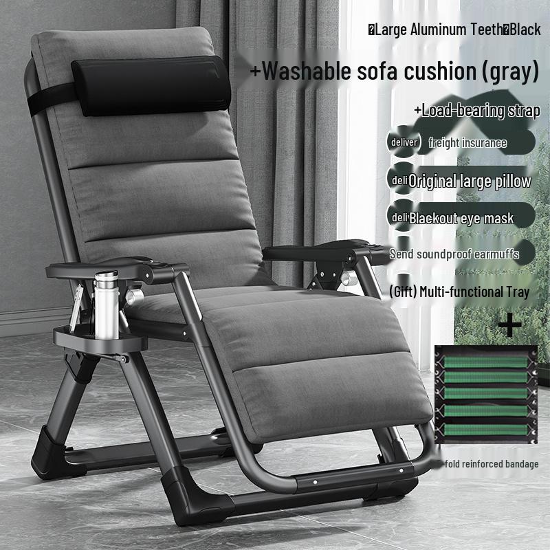 Premium Reclining Backrest Chair for Relaxing and Sleeping, Foldable for Home & Balcony Use