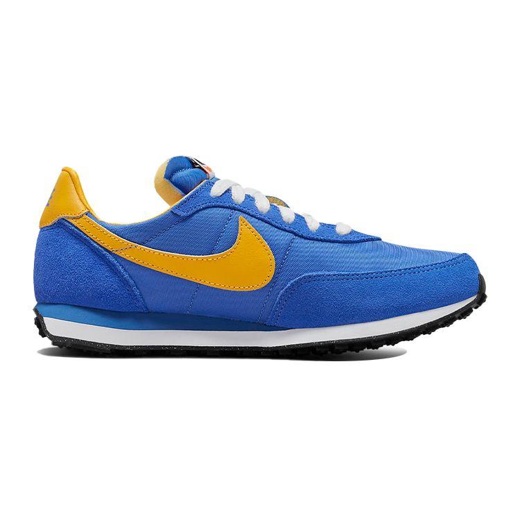 Nike Waffle Trainer 2 GS Medium Blue University Gold Kids Sneakers White Black DC6477-402