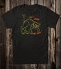 Retro Halloween T-Shirt Vtg Kunst Tattoo Schwarze Katze Leg dich nicht mit mir an