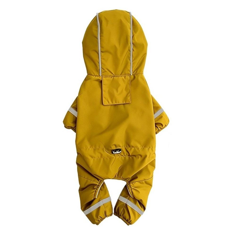 Soft Plush Winter Warm Dog Raincoat Reflective Trim Pet Waterproof Cloak Travel