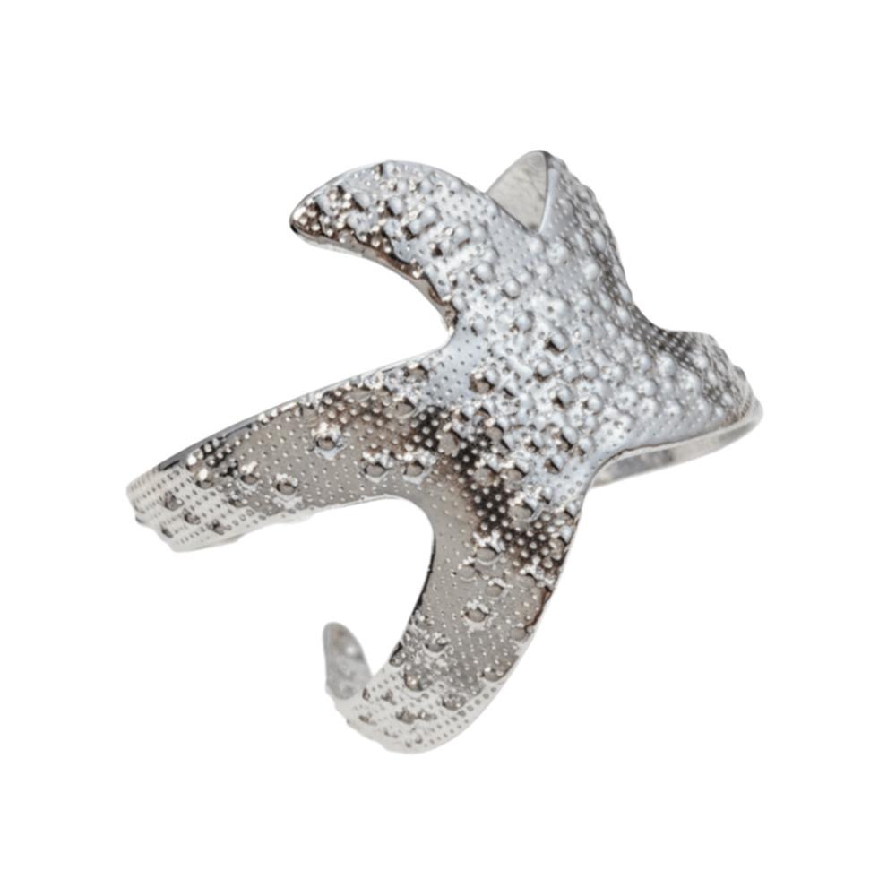 

New Stainless Steel Hollow Bracelets Plated Ocean Element Starfish Bracelet Gold Color Armband Goth Style