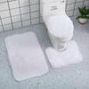 3 Teile/satz Batik-Badezimmermatten-Set Bunte rutschfeste Bad-WC-Teppiche Rechteckige U-förmige Badezimmer-Toilettenvorleger und Deckelabdeckungsset