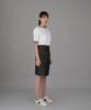 Seinteukeulu Fb Cover Pocket Elastic Skirt Fcm-1307 Black Denim Brs