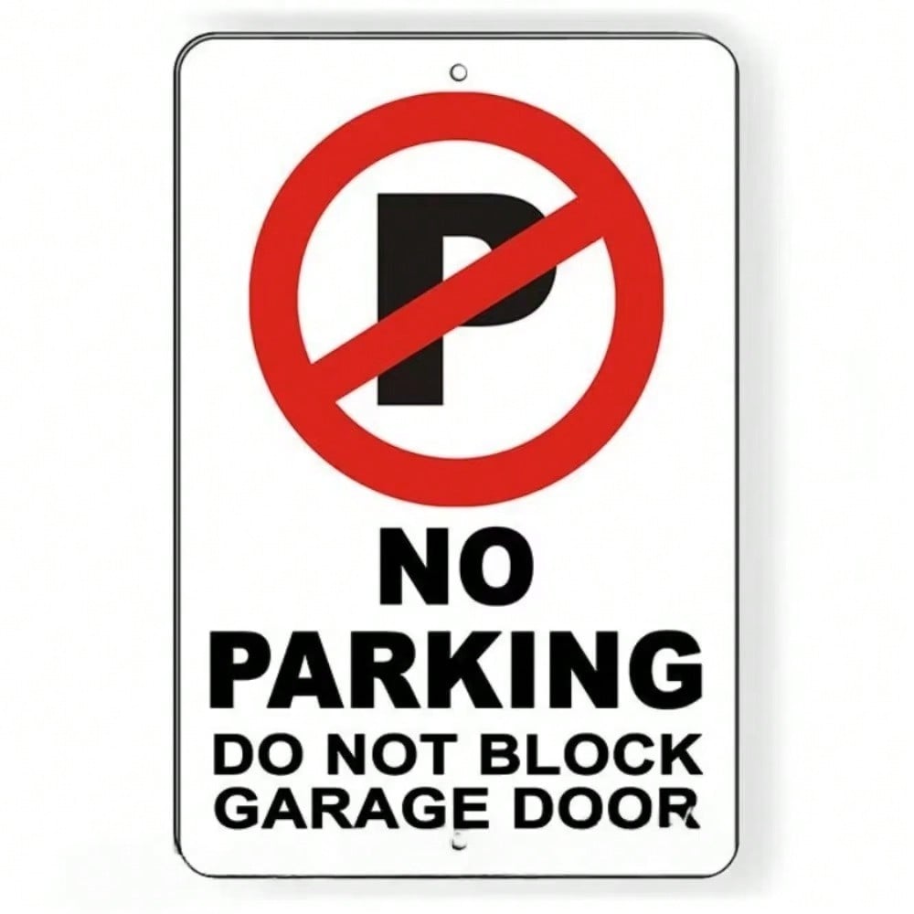 

Stop Parking Garage Access Sign - Do Not Block Door, Towing Penalty , All-Weather Build & Double-Sided Printing 20x30cm（7.8x11.8inch）