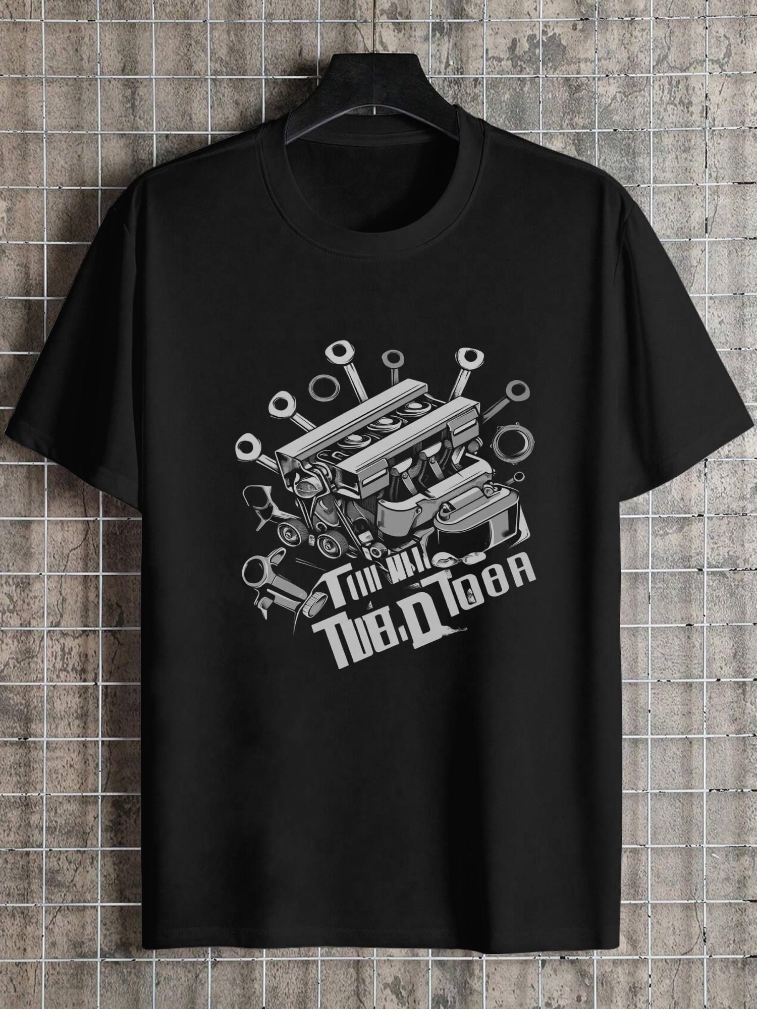 1pc Blocks Playful Graphic T-shirt L
