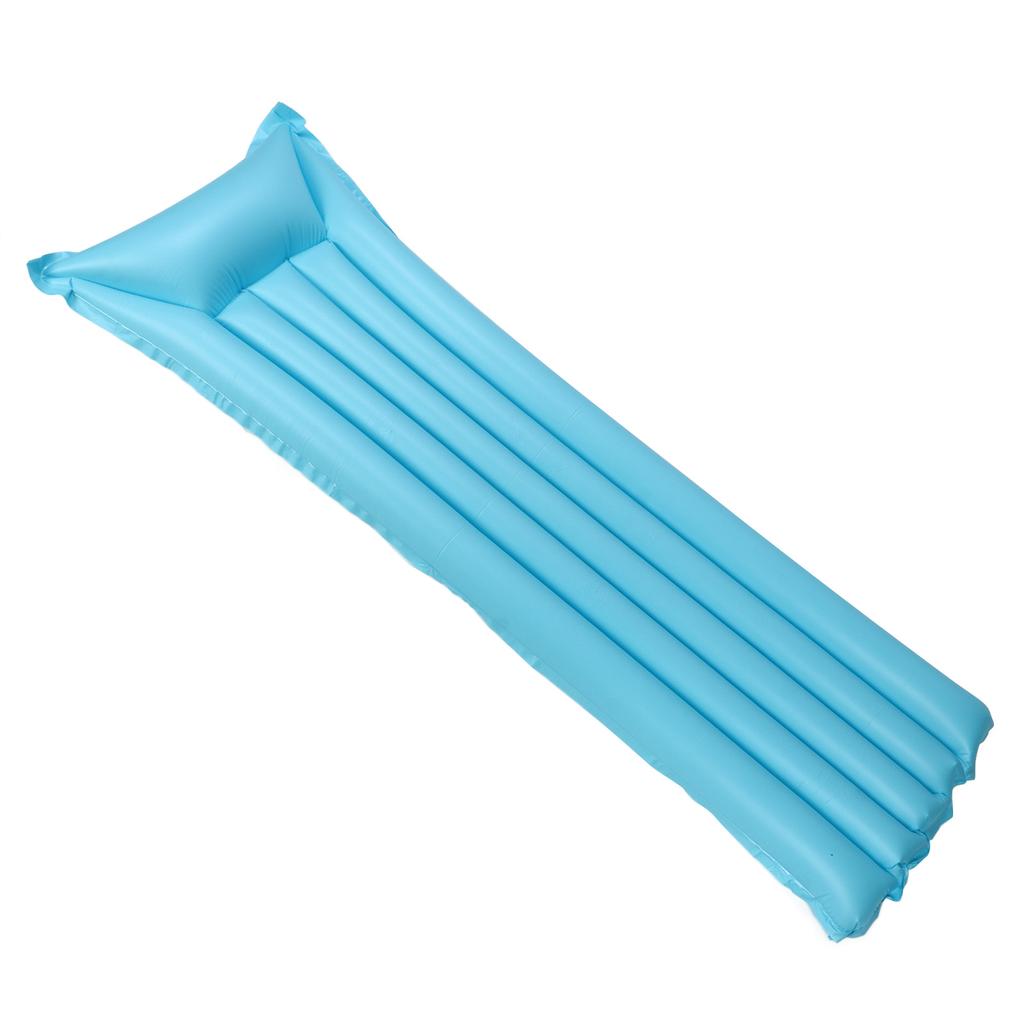 Aufblasbare Schwimminsel PVC Verdickt Freizeit Schwimmbett Cartoon Blau Einfarbig Kinder Wasser Aufblasbar