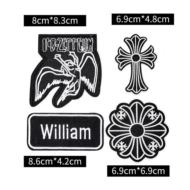 Badge Cloth Sticker Clothes Pants Patch Sticker Down Jacket Jeans Hole Repair Sticker Pattern Embroidery Sticker