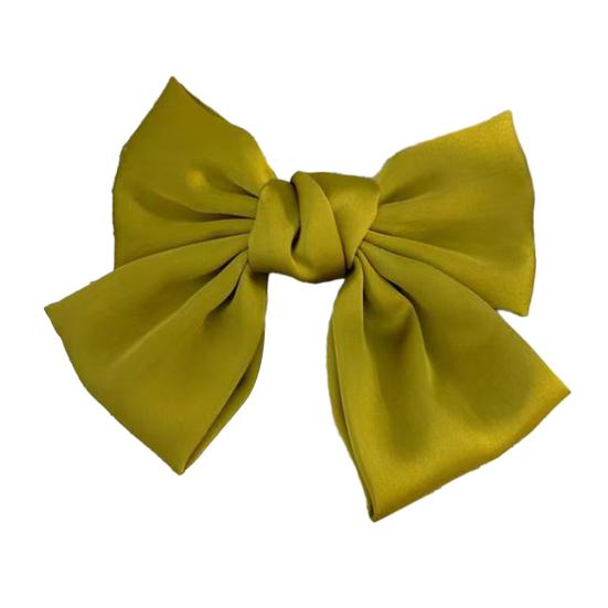Women Hairpin Bow Theme Hair Clip Bright Color Hair Clip Back Head Hair Claw Lightweight Hair Accessory