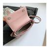 IELGY Ladies Diagonal Bag Retro Small Square Bag Solid Color