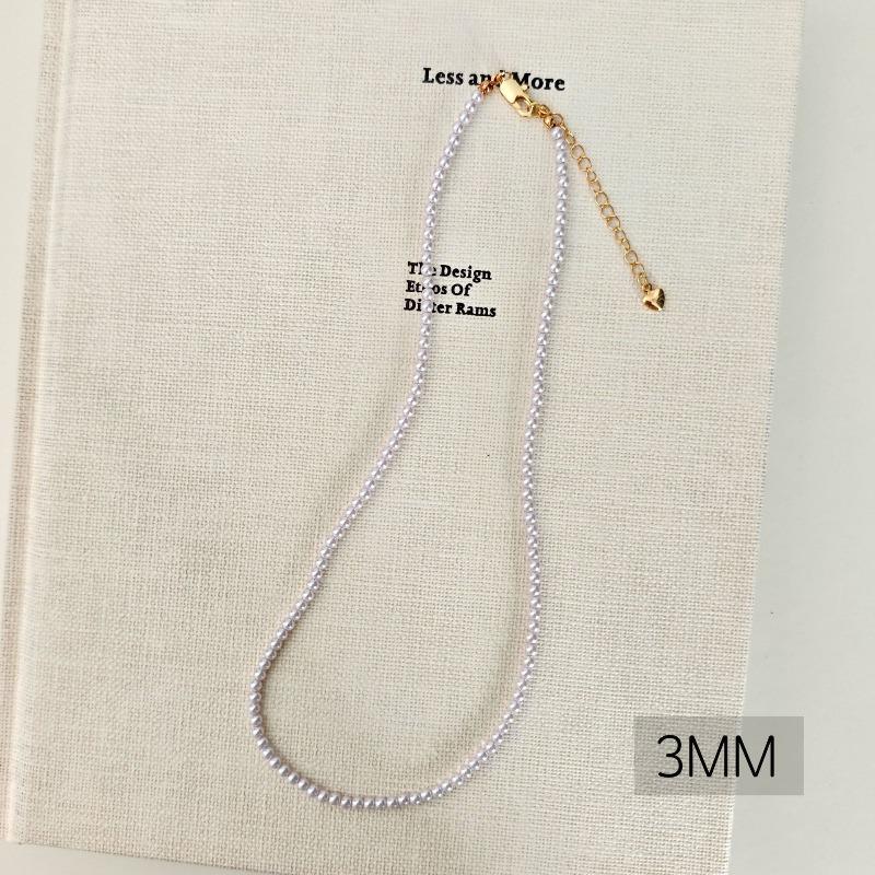French round Shijia pearl necklace New Internet celebrity necklace Sweater chain Literary retro fashion necklace