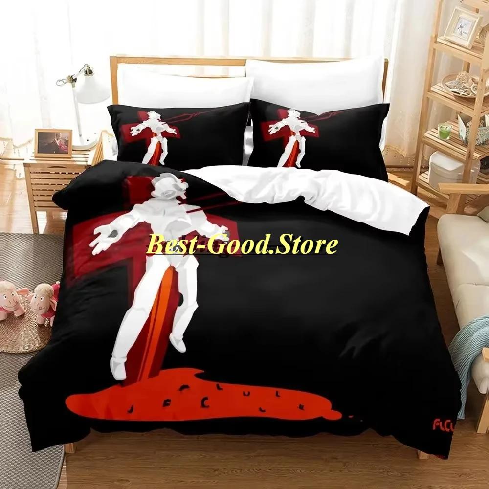 

FLCL Alternative Beding Set Single Twin Ful Quen King-Sized Dimensionsd Dimensions Bed Linen Set Aldult Kid Bedrom Duvetcover Sets 3D Anime Bed Shet 120*200cm Single