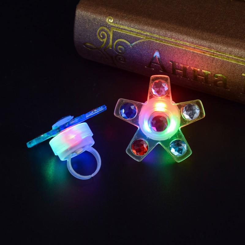 Luminous Finger Gyroscope Ring Flash - Creative Spinning Toy for Kids, Hot Sale