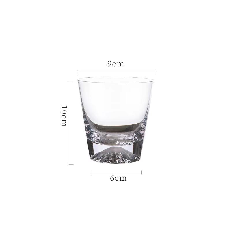 Snow Mountain Cup Household Wine Utensils Juice Mug Cold Drink Cups Cocktail Glass Transparent Drinkware Fuji Mountain Glass Cup