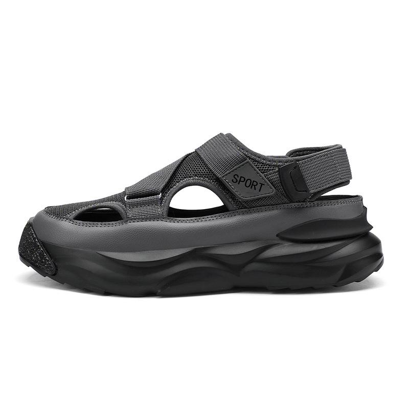 Men's Closed-Toe Sports Beach Sandals 2025 - Spring Outwear Dad Driving Shoes