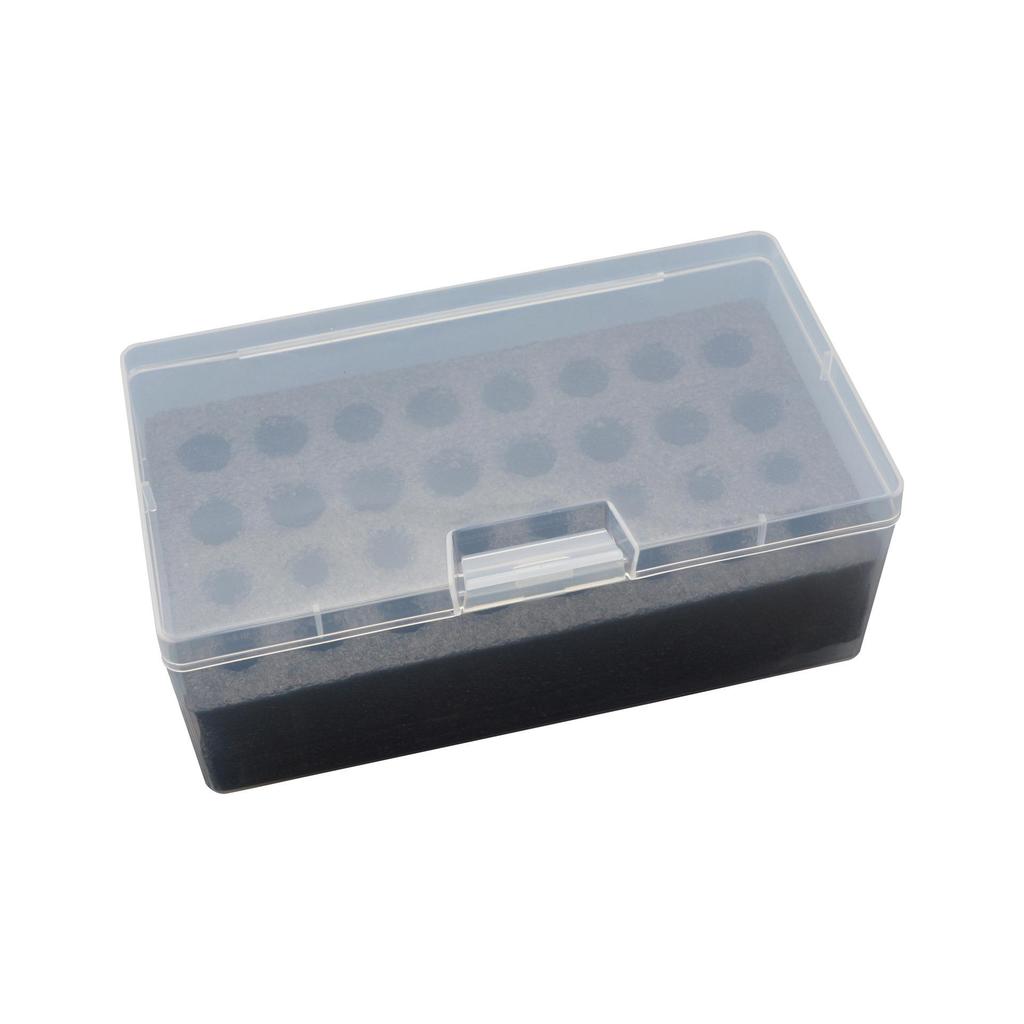 Umweltfreundliches transparentes PP-Kunststoff-Batteriegehäuse mit Schwammeinlage für No. 5 & Nein. 7 Batterien