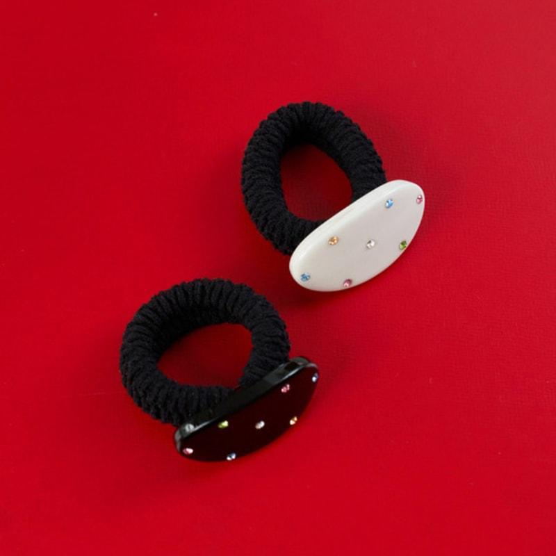 FANTASTIC PLANET cubic oval hair strap (2colors)