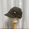 Retro pleated equestrian hat women's early autumn new casual versatile niche design sense shows the face small beret hat