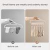 Travel Hanger with 6 Clips Strong Load-bearing Fastener Tape Design
