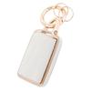 HOYZE Key Case, Key Cover, Cute, Car, Smart Key Case, Key Holder, Carabiner, Key Shell, Scratch Resistant, Lightweight, Gold White