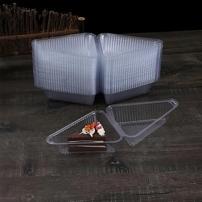 50/100/150 Stück Scheibenkuchenbehälter Dreieckige Kuchenbox Klappbox Für 8-Zoll 6-Zoll Scheiben Dessert Sandwich To-Go-Box