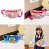 Cute And Stylish Cartoon Print Chest Bag For Kids In Blue Purple Yellow And Pink Colors
