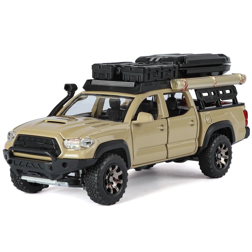 1/32 Toyota Tacoma Picku Wagon Alloy Model Car Toy Diecasts Metal Casting Sound and Light Car Toys for Children Vehicle
