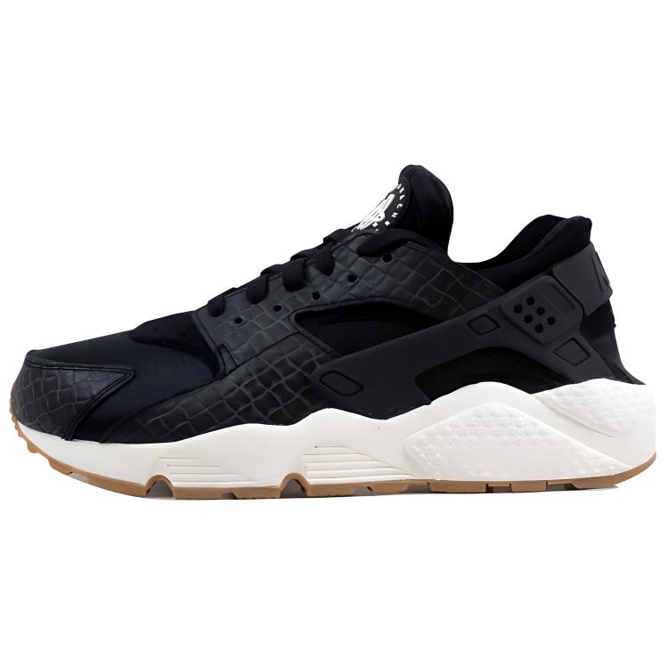 Nike Air Huarache Run Premium Black/Black Sail Gum Medium Brown Women s 683818-011 36.5