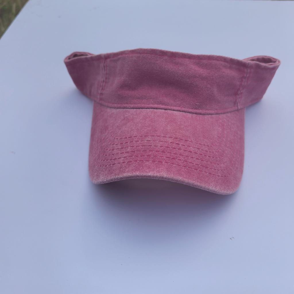 Vintage Washed Open-Top Sun Hat, Unisex Breathable Empty Top Hat, Uv Protection Sports Running Summer Hat For Men And Women