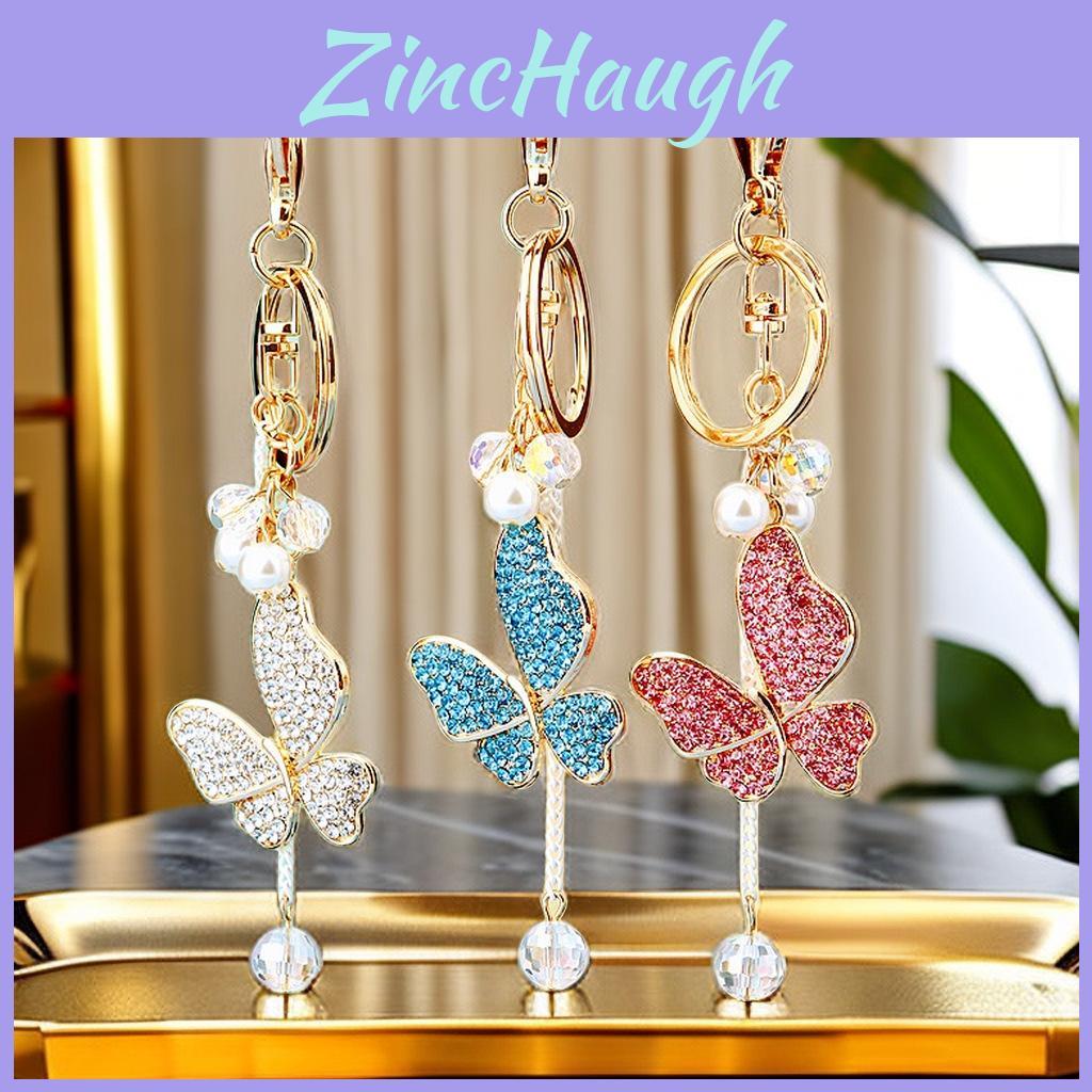 Elegante Chaveiro Borboleta Azul Com Fio de Tecelagem da Sorte Lindamente Trabalhado Para Todos os Eventos