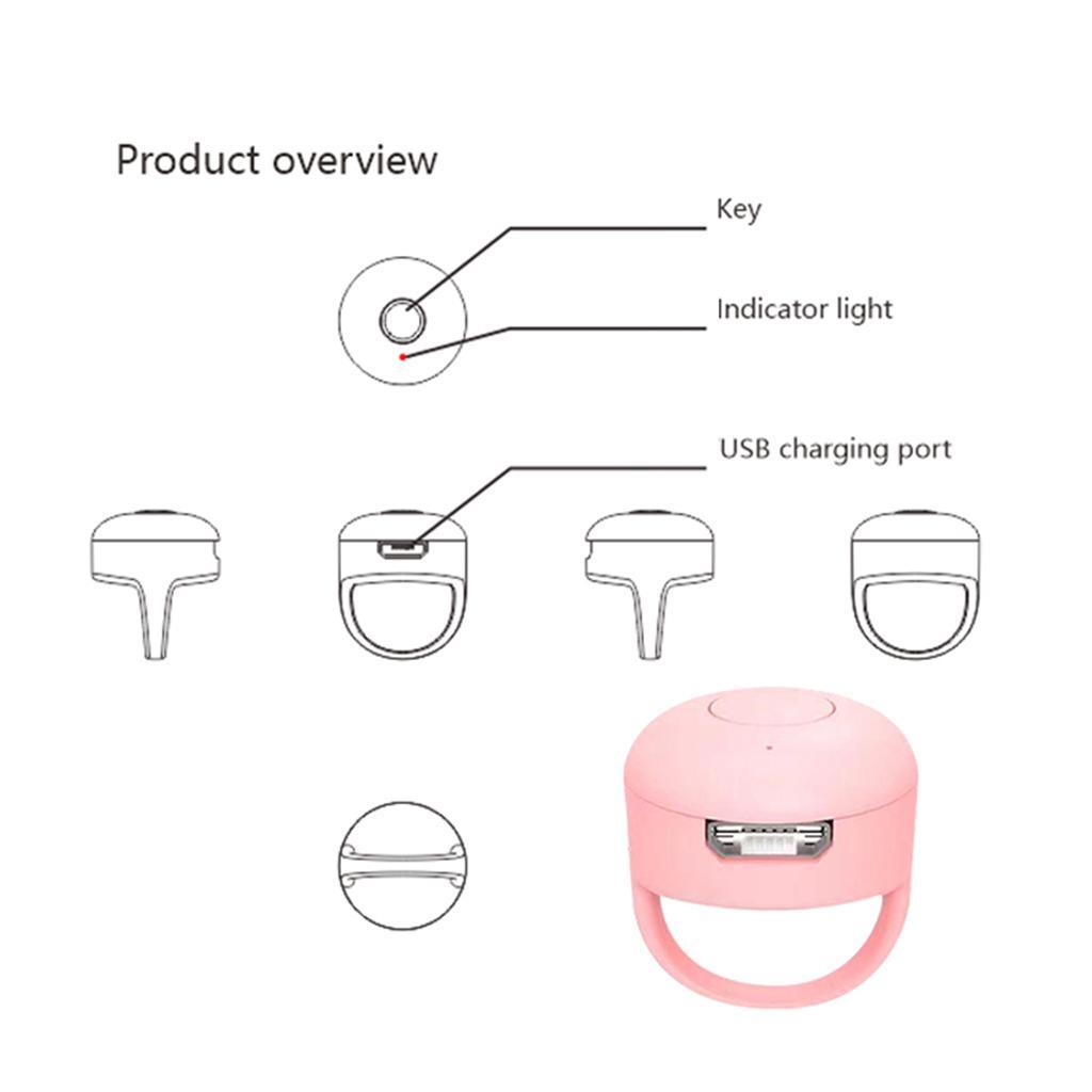 Wireless Bluetooth Finger-mounted Video Controller Page Turner