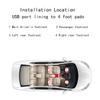 Car Door Bowl Decoration Light Auto Interior Car Atmosphere Light  LED Refitted Lighting USB Decorative Lights RGB Light
