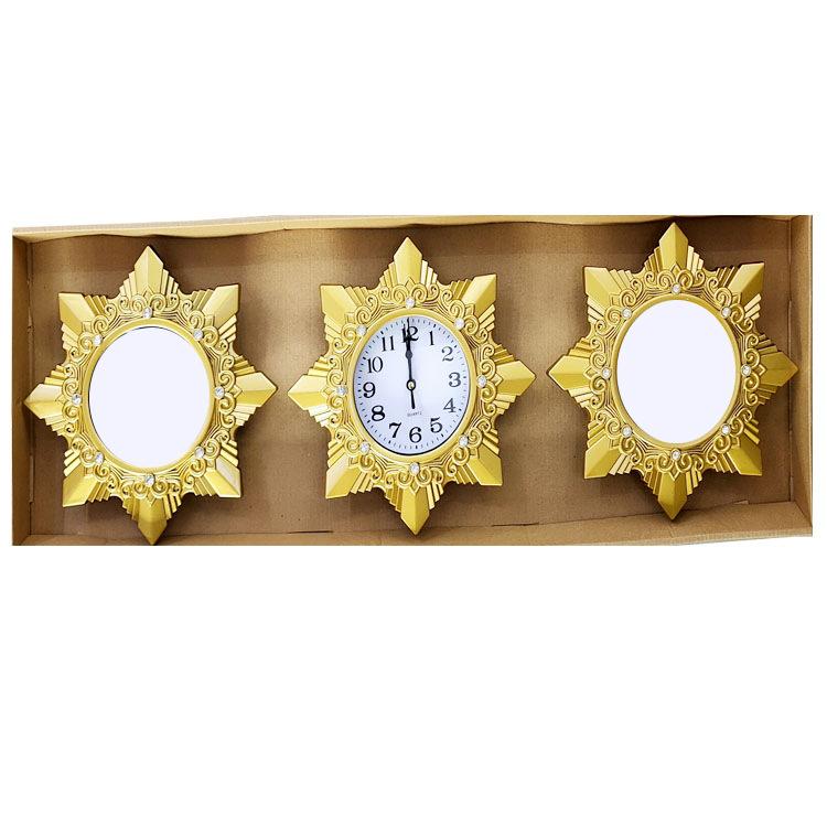 Living Room Wall Clock Home Table Sofa Background Wall Clock Modern Minimalist Abstract Art Wall Clock Triple Wall Clock