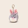 Soft Zootopia Plush Keychain Cute Cartoon Judy Nick Car Key Gifts Organizer
